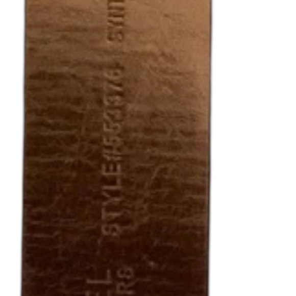 Michael Kors Women’s Size M Black MK Logo Silver Hardware Belt - Picture 6 of 6